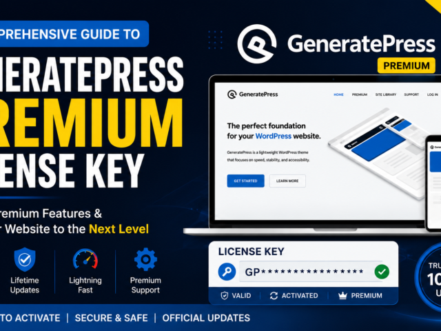 A Comprehensive Guide to Generatepress Premium License Key