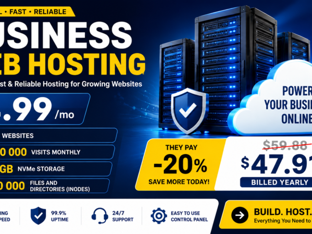 Business Web Hosting – Powerful, Fast & Reliable Hosting for Growing Websites