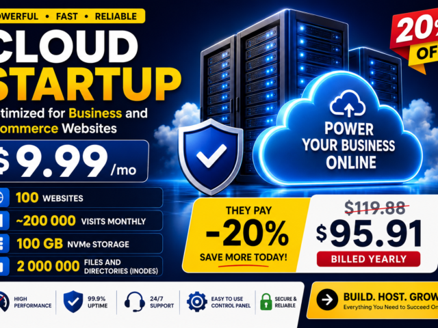 Cloud Startup Hosting – Powerful Cloud Hosting for Business & eCommerce Websites