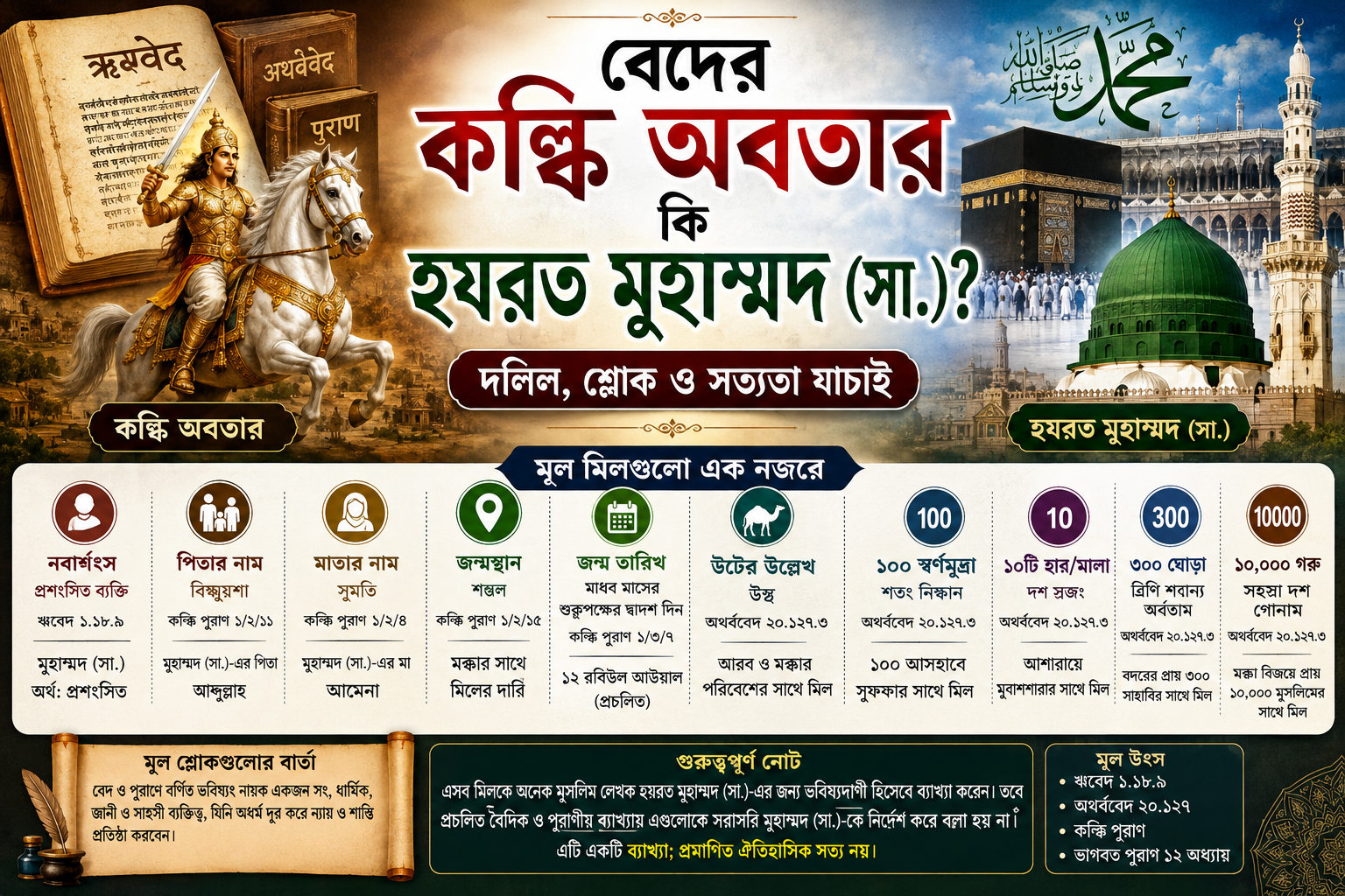 বেদের কল্কি অবতার কি হযরত মুহাম্মদ (সা.)? দলিল, শ্লোক ও সত্যতা যাচাই